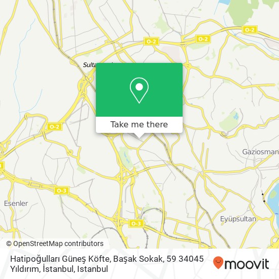 Hatipoğulları Güneş Köfte, Başak Sokak, 59 34045 Yıldırım, İstanbul map