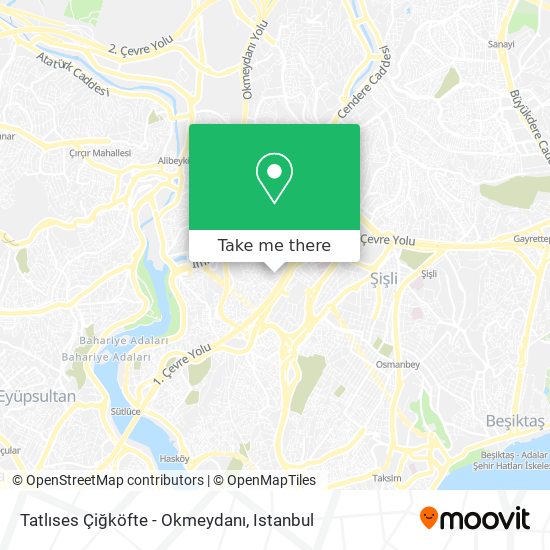 Tatlıses Çiğköfte - Okmeydanı map