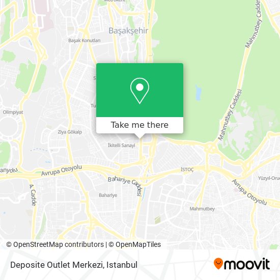 Deposite Outlet Merkezi map