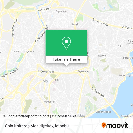 Gala Kokoreç Mecidiyeköy map