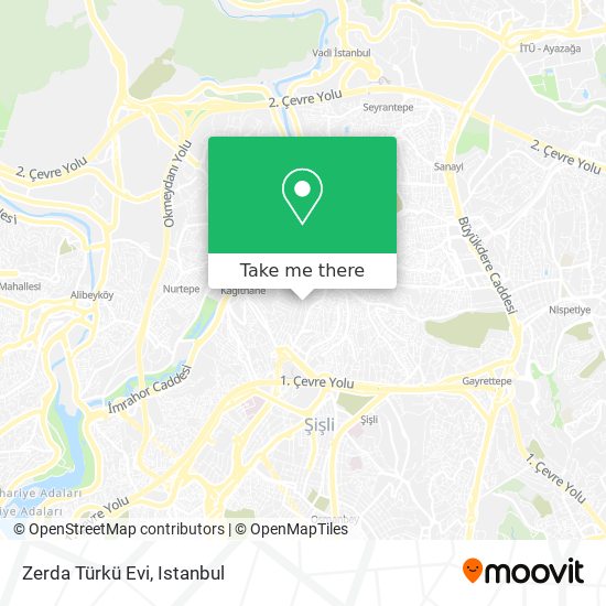 how to get to zerda turku evi in kagithane by bus cable car or metro