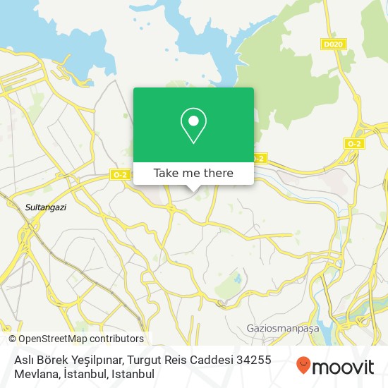 Aslı Börek Yeşilpınar, Turgut Reis Caddesi 34255 Mevlana, İstanbul map