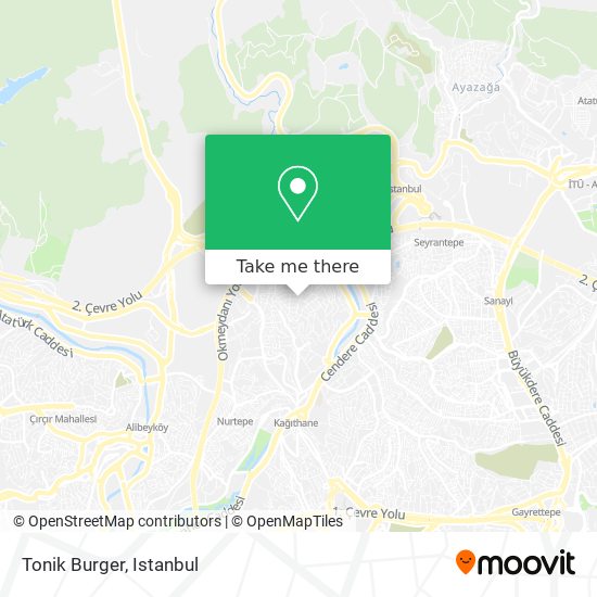 Tonik Burger map