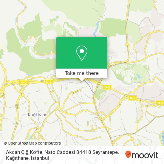 Akcan Çiğ Köfte, Nato Caddesi 34418 Seyrantepe, Kağıthane map