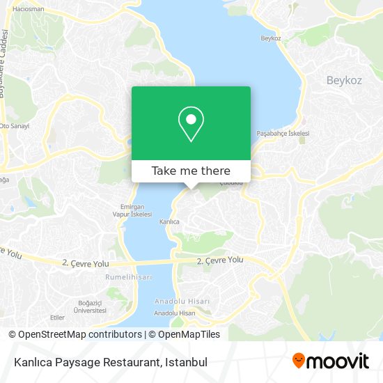 Kanlıca Paysage Restaurant map