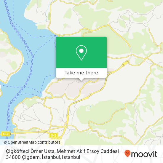 Çiğköfteci Ömer Usta, Mehmet Akif Ersoy Caddesi 34800 Çiğdem, İstanbul map