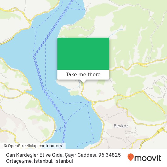 Can Kardeşler Et ve Gıda, Çayır Caddesi, 96 34825 Ortaçeşme, İstanbul map