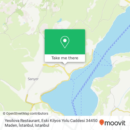 Yesilova Restaurant, Eski Kilyos Yolu Caddesi 34450 Maden, İstanbul map