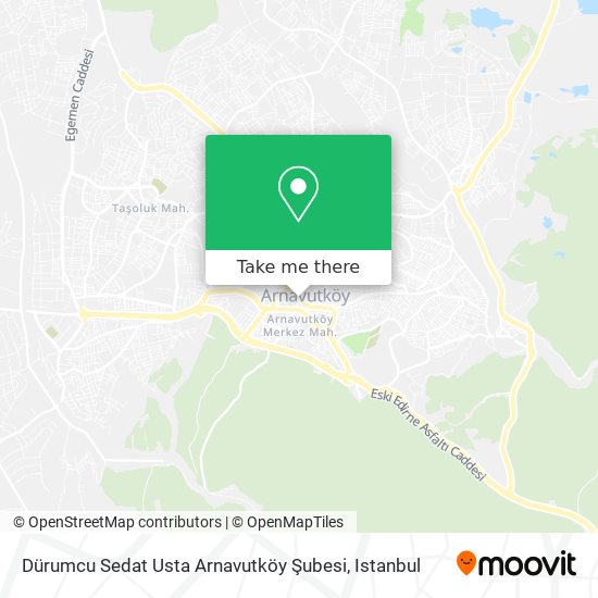 Dürumcu Sedat Usta Arnavutköy Şubesi map