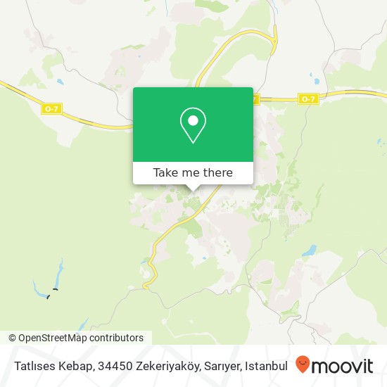 Tatlıses Kebap, 34450 Zekeriyaköy, Sarıyer map