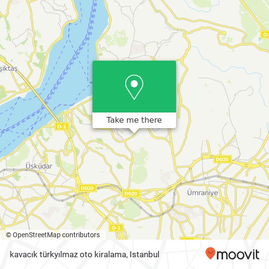 kavacık türkyılmaz oto kiralama map