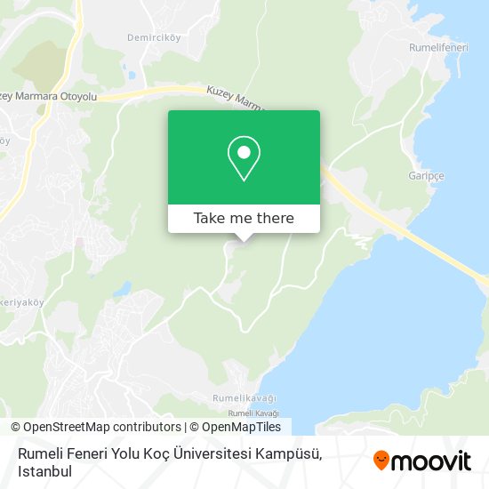 Rumeli Feneri Yolu Koç Üniversitesi Kampüsü map