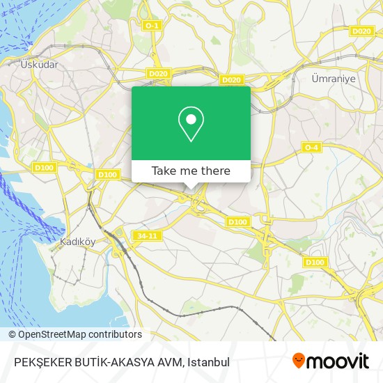 PEKŞEKER BUTİK-AKASYA AVM map