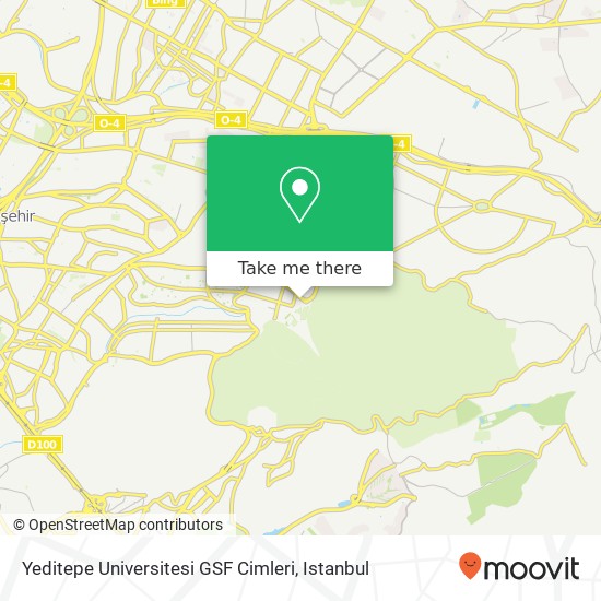 Yeditepe Universitesi GSF Cimleri map