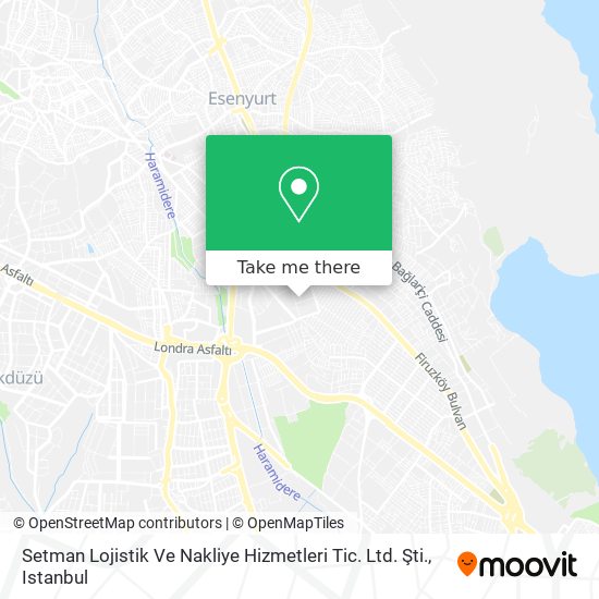 Setman Lojistik Ve Nakliye Hizmetleri Tic. Ltd. Şti. map
