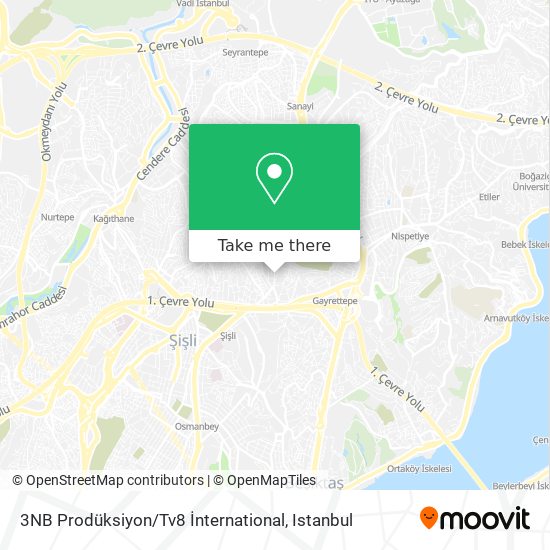 3NB Prodüksiyon / Tv8 İnternational map