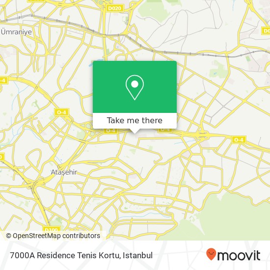 7000A Residence Tenis Kortu map