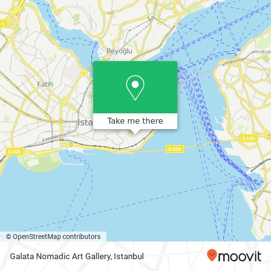 Galata Nomadic Art Gallery map