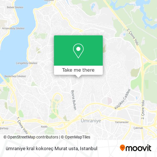 ümraniye kral kokoreç Murat usta map