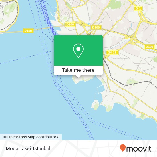 Moda Taksi map