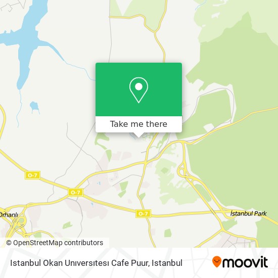 Istanbul Okan Unıversıtesı Cafe Puur map