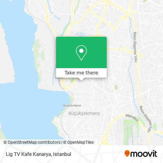 Lig TV Kafe Kanarya map