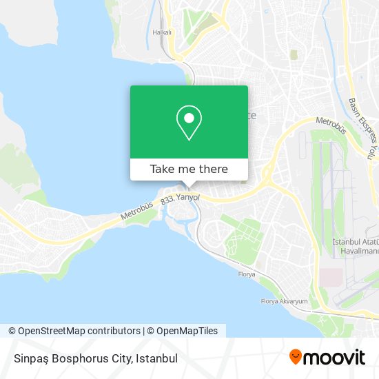 Sinpaş Bosphorus City map