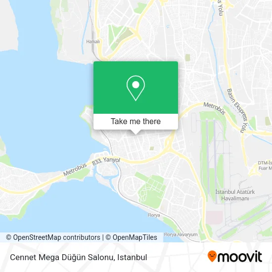 Cennet Mega Düğün Salonu map