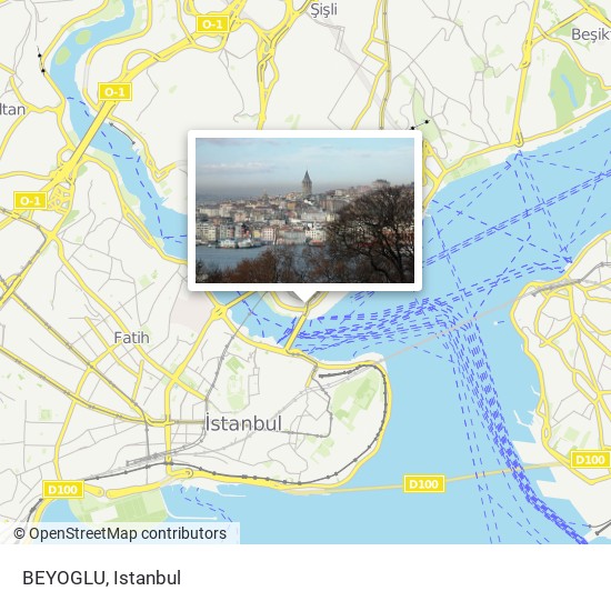 BEYOGLU map