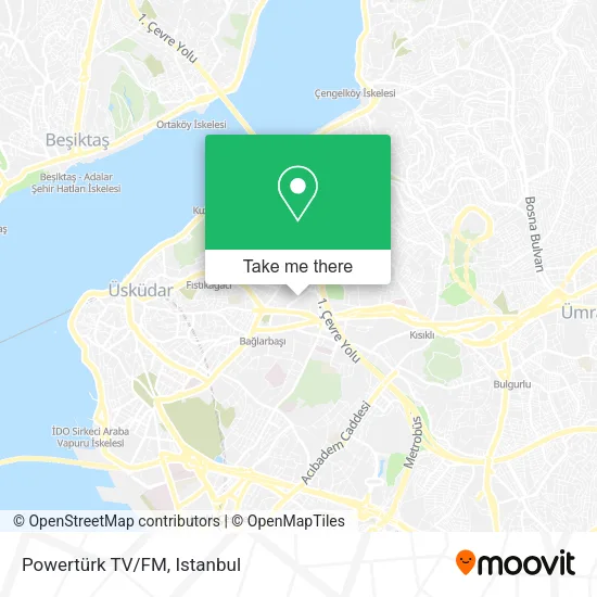 Powertürk TV/FM map