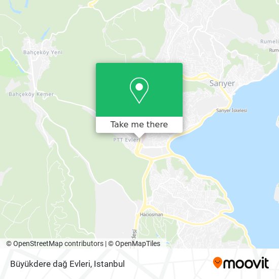 Büyükdere dağ Evleri map