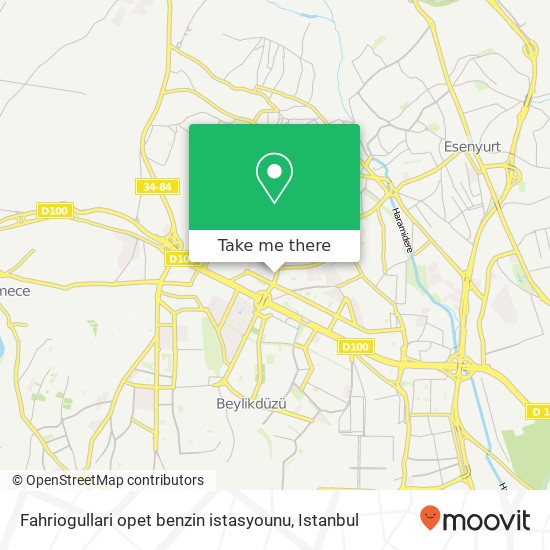 Fahriogullari opet benzin istasyounu map