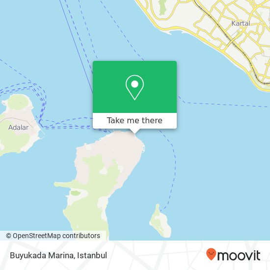 Buyukada Marina map