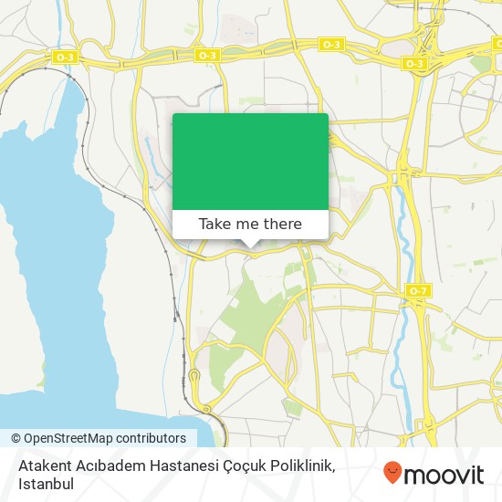 Atakent Acıbadem Hastanesi Çoçuk Poliklinik map