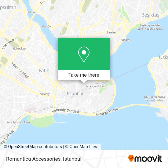 Romantica Accessories map