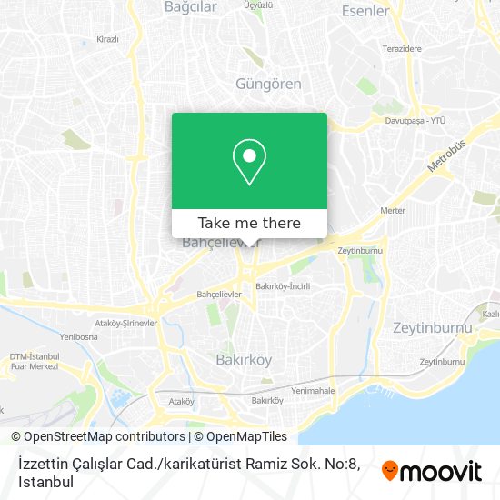 İzzettin Çalışlar Cad. / karikatürist Ramiz Sok. No:8 map