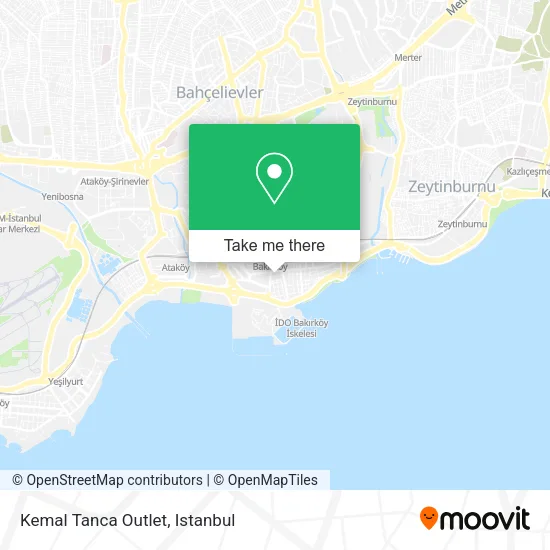 Kemal Tanca Outlet map
