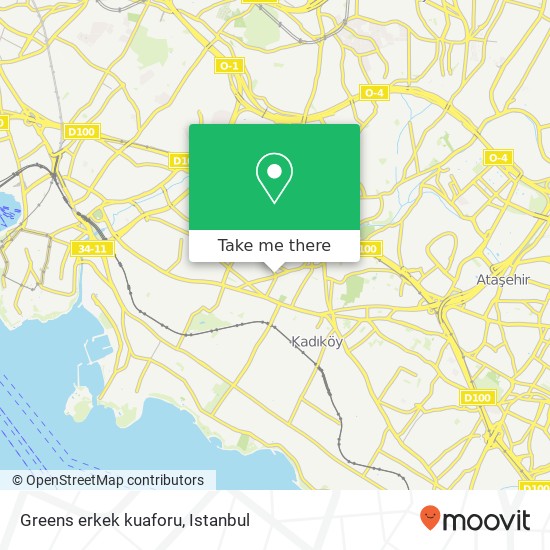 Greens erkek kuaforu map