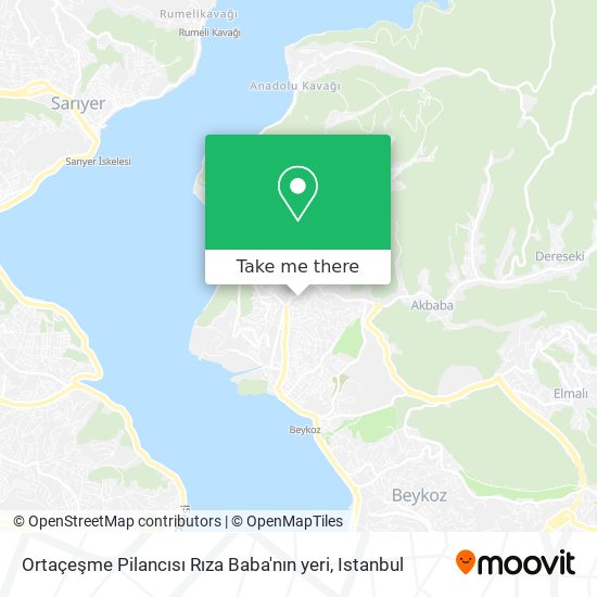 Ortaçeşme Pilancısı Rıza Baba'nın yeri map