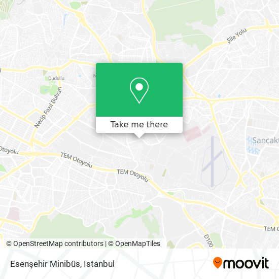 Esenşehir Minibüs map