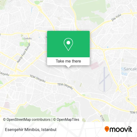 Esenşehir Minibüs map