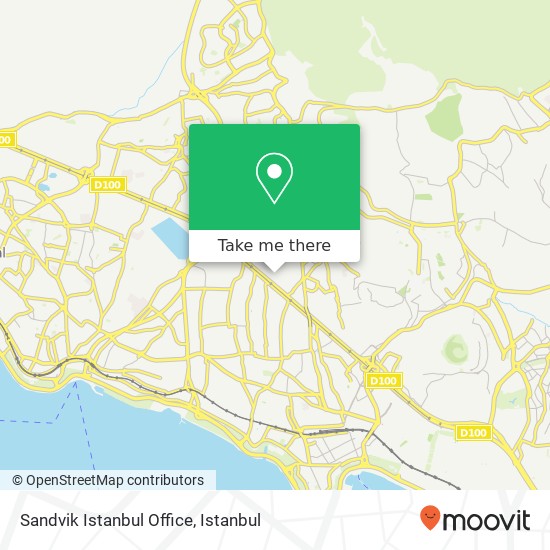 Sandvik Istanbul Office map