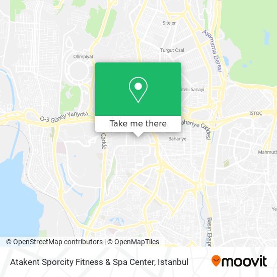 Atakent Sporcity Fitness & Spa Center map