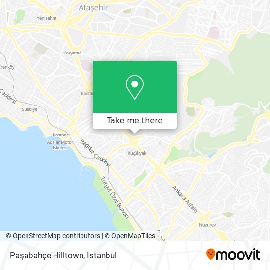 Paşabahçe Hilltown map