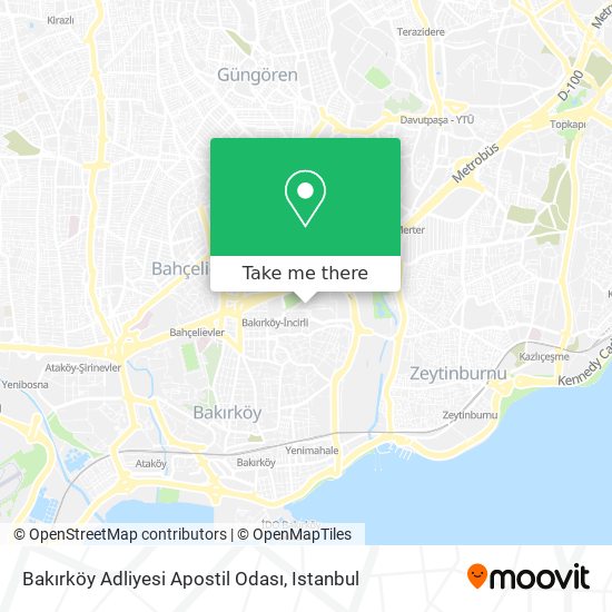 Bakırköy Adliyesi Apostil Odası map