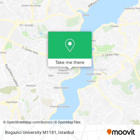 Bogazici University M1181 map
