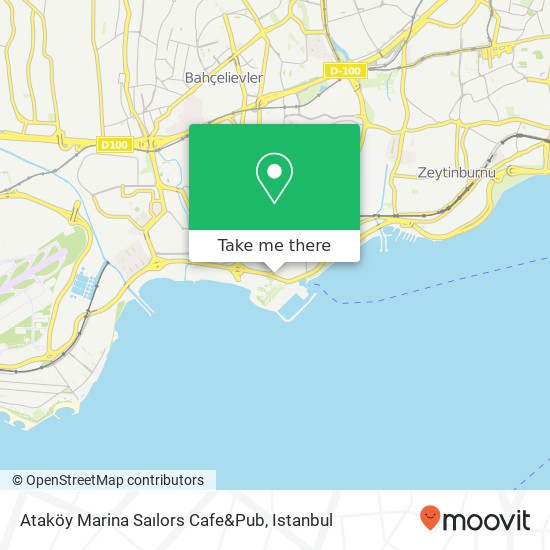 Ataköy Marina Saılors Cafe&Pub map