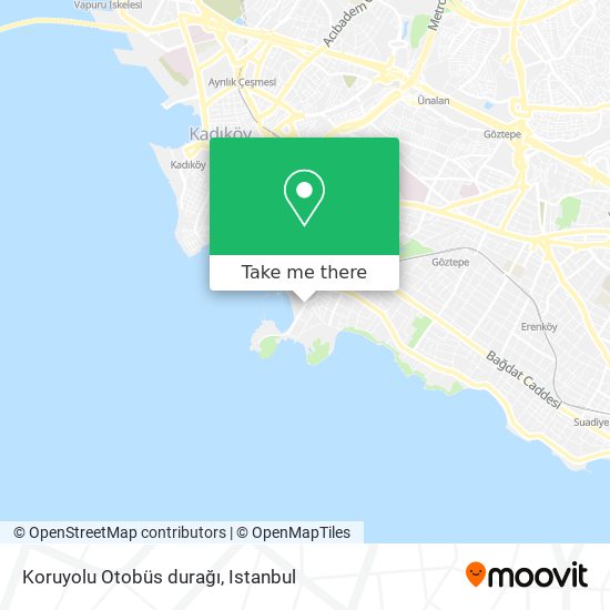 Koruyolu Otobüs durağı map