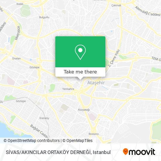 SİVAS / AKINCILAR ORTAKÖY DERNEĞİ map