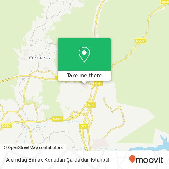 Alemdağ Emlak Konutları Çardaklar map